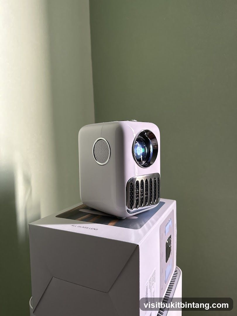 White Projector on Box