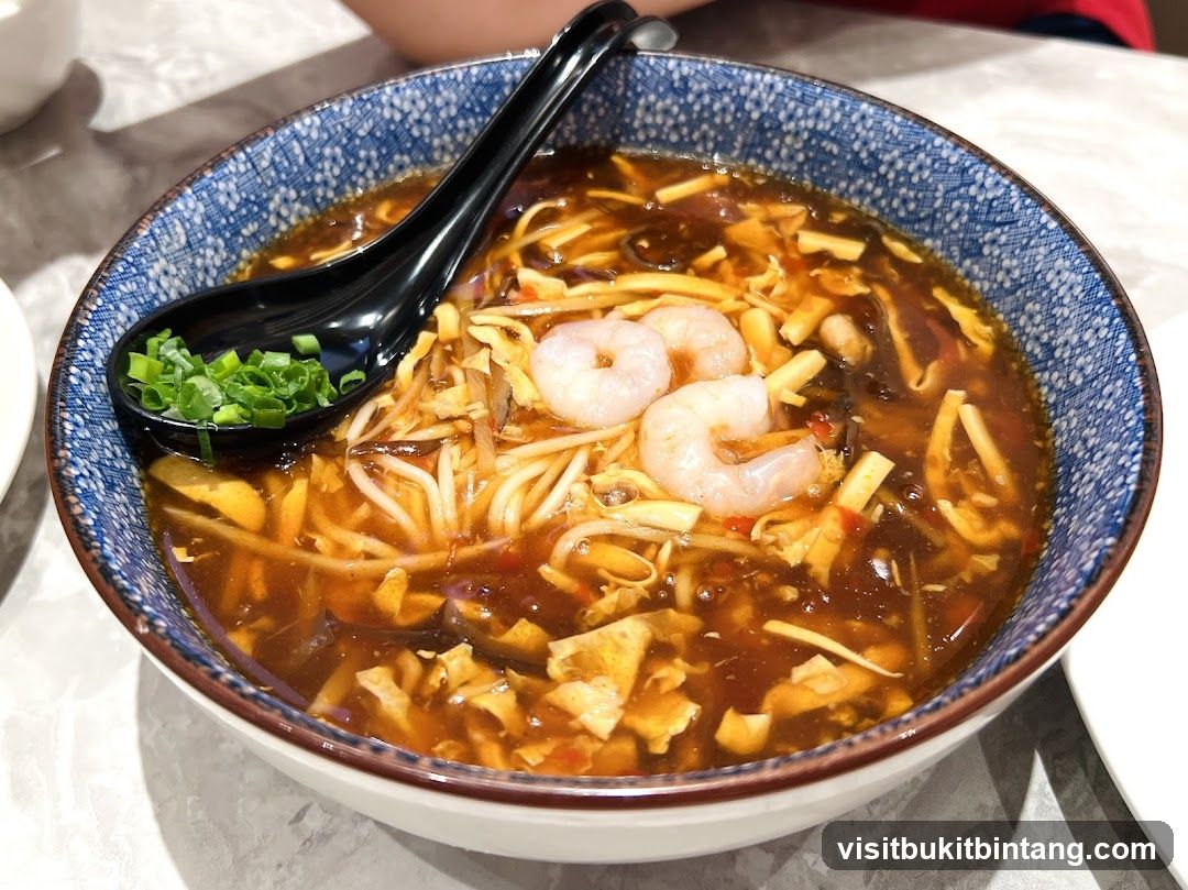 Hot and Sour Soup with Shrimp