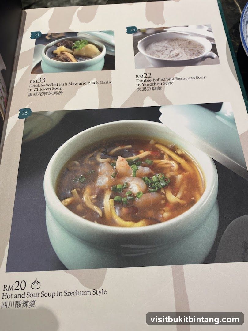 Soup Menu