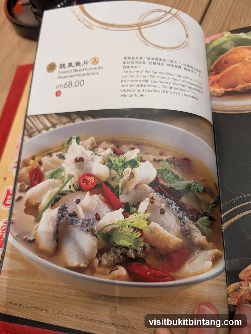 Stewed Sliced Fish with Preserved Vegetables