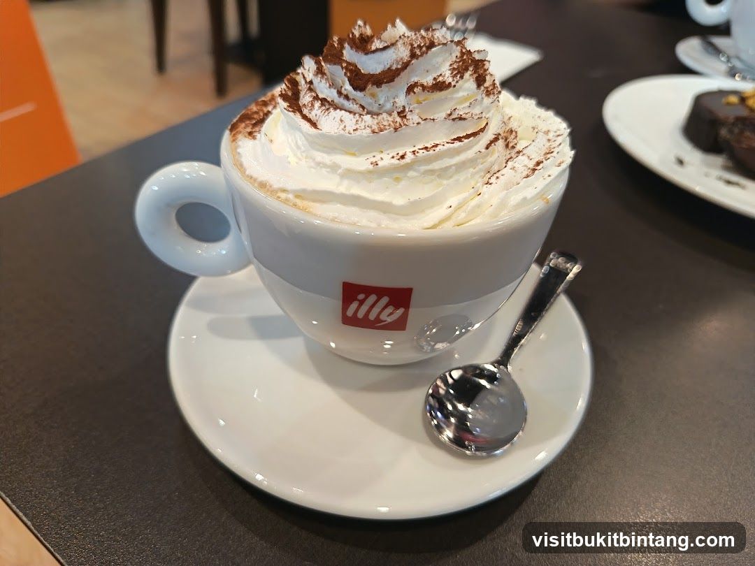 Whipped cream topped coffee