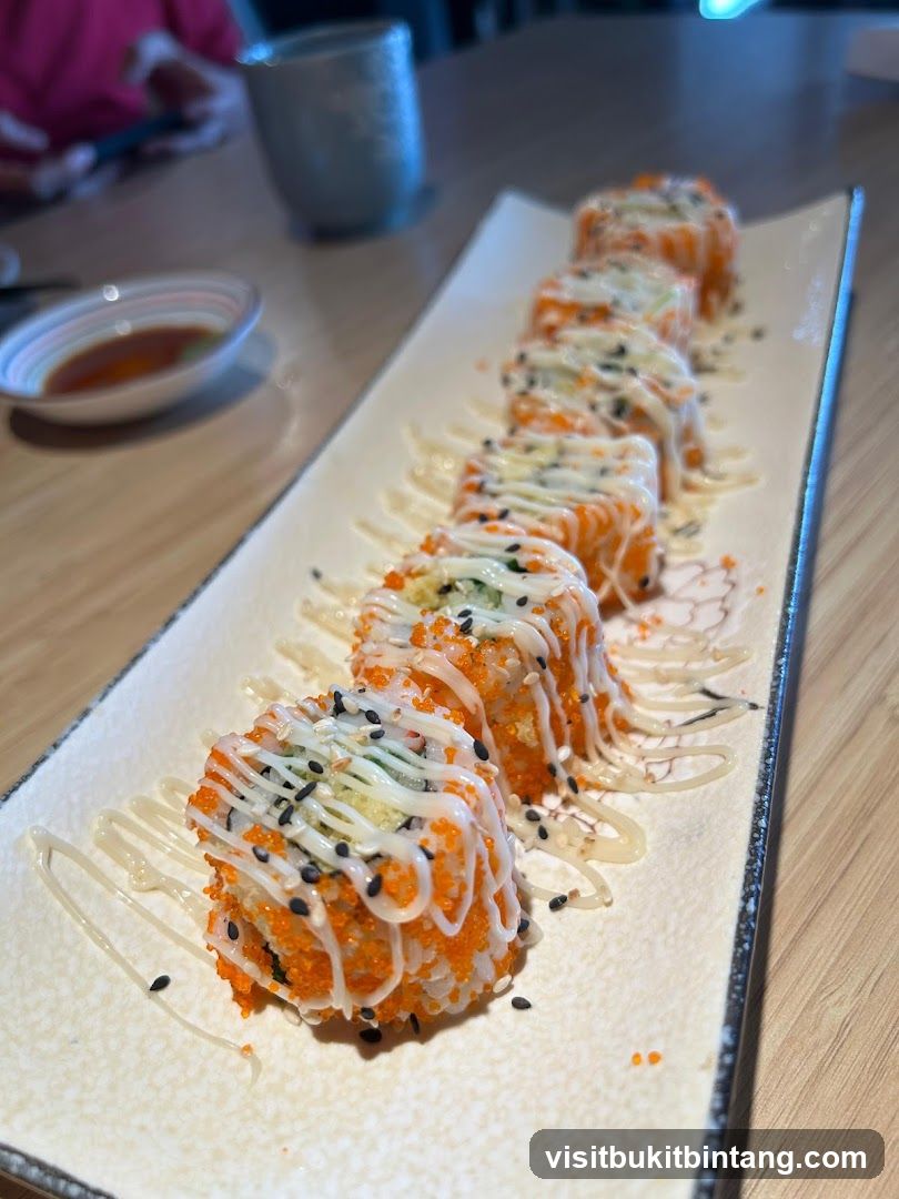 Sushi Rolls with Sauce