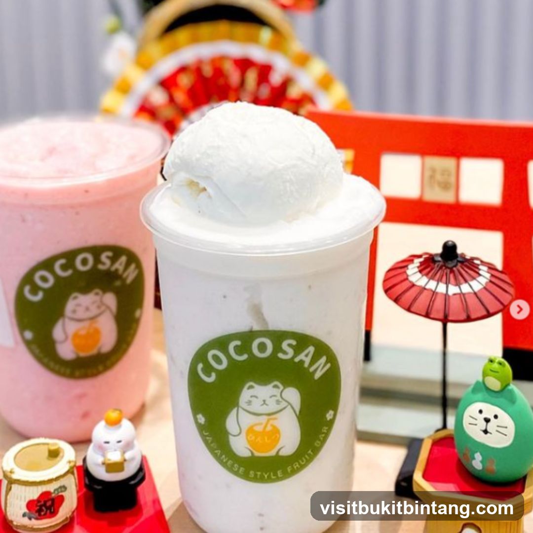 Two fruit drinks with ice cream