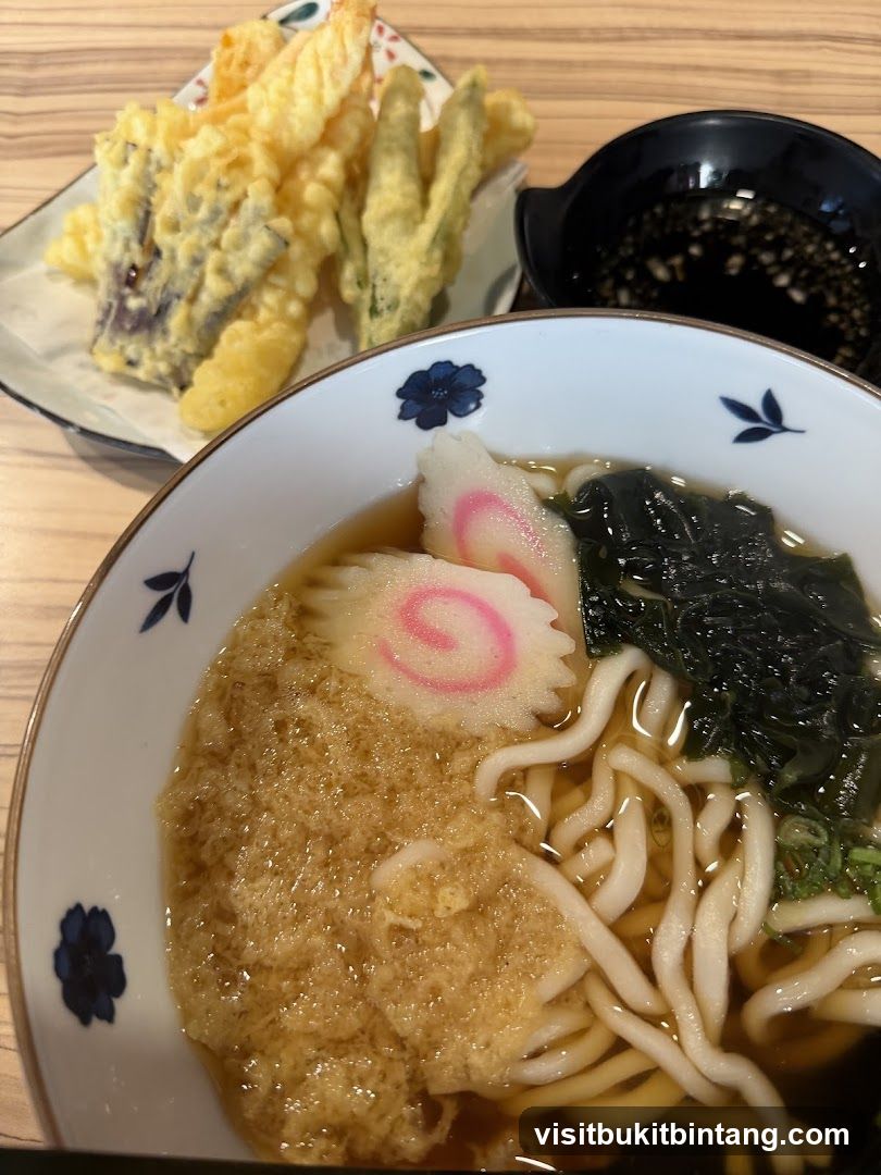 Udon Soup and Tempura