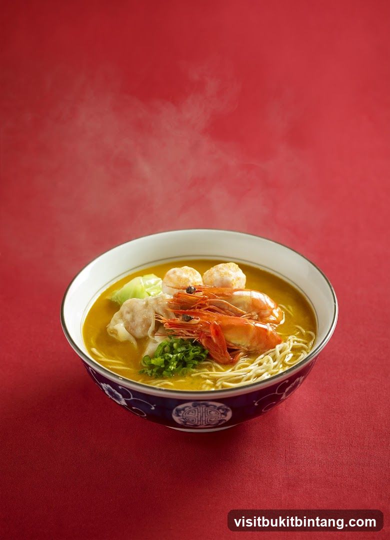 Noodle Soup with Shrimp and Wontons