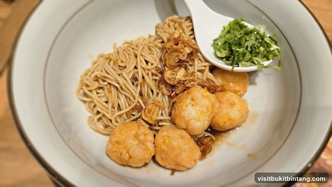 Noodle Dish with Fish Balls