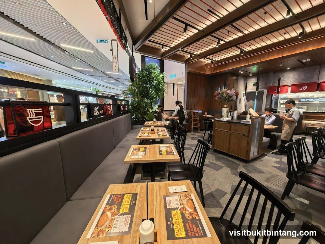 Restaurant Interior with Seating and Staff