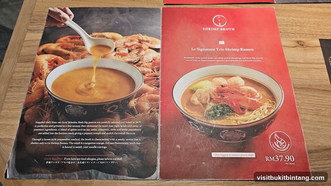 Shrimp Broth Menu