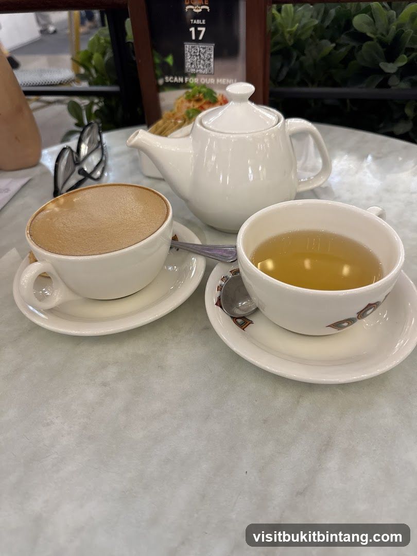 Table Setting with Coffee and Tea