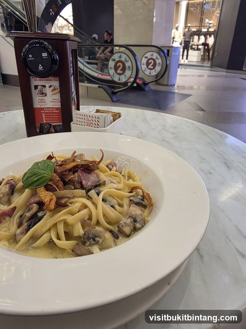 Fettuccine with Mushrooms and Meat