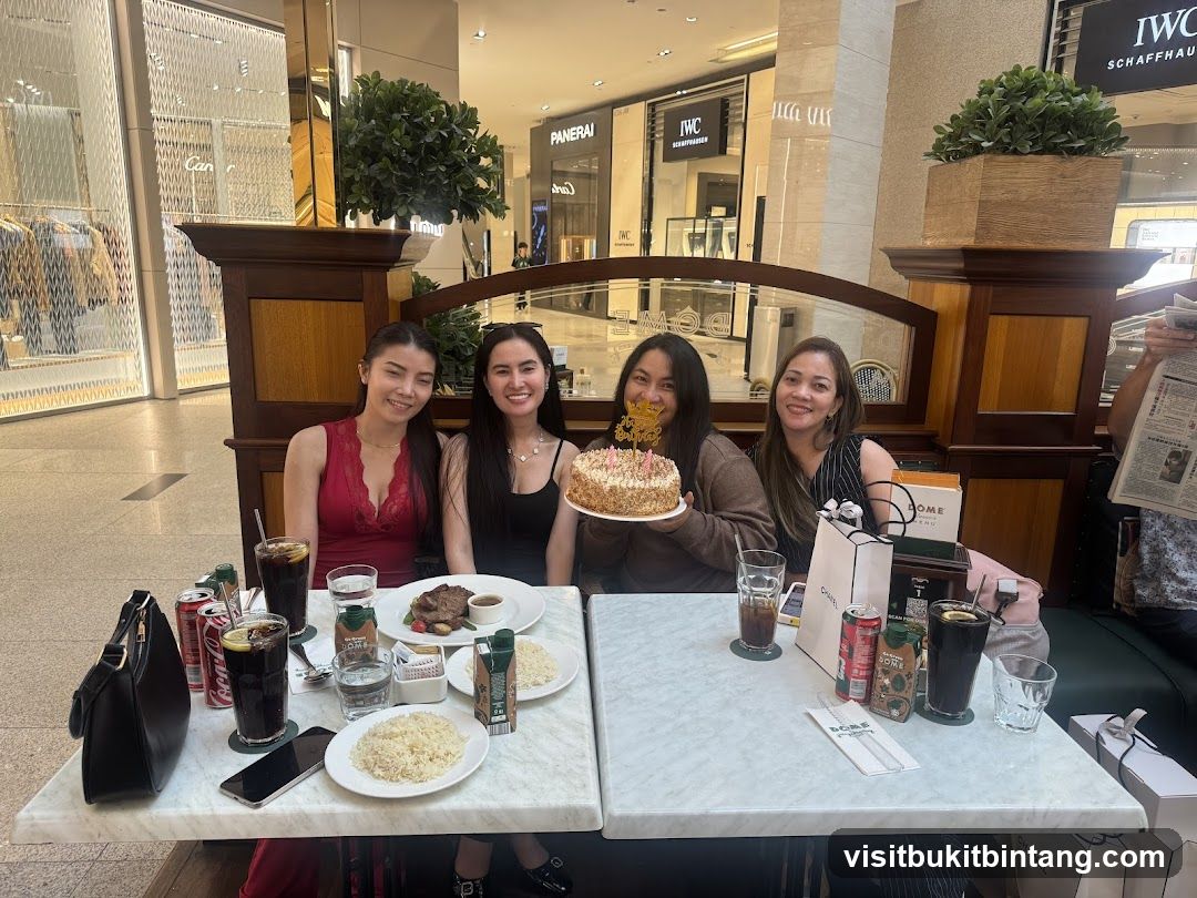 Birthday Celebration at a Cafe