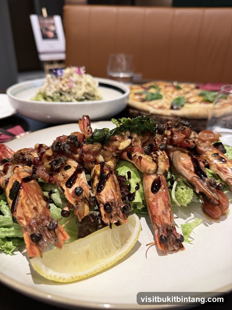 Seafood Platter and Pizza