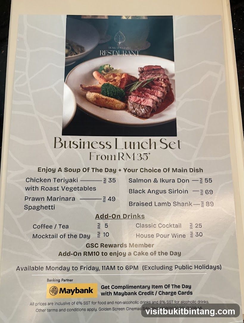 Business Lunch Set