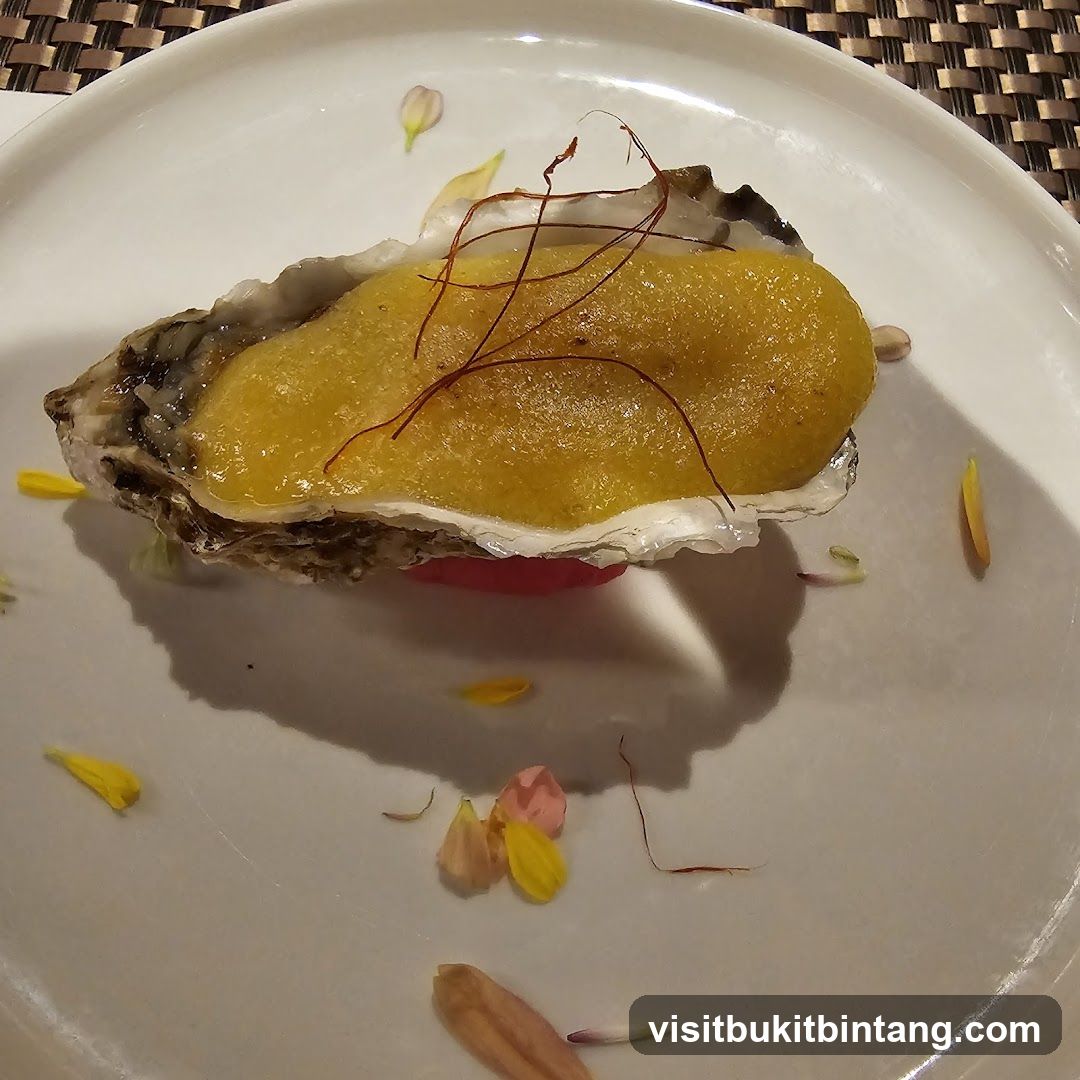 Oyster with Yellow Topping