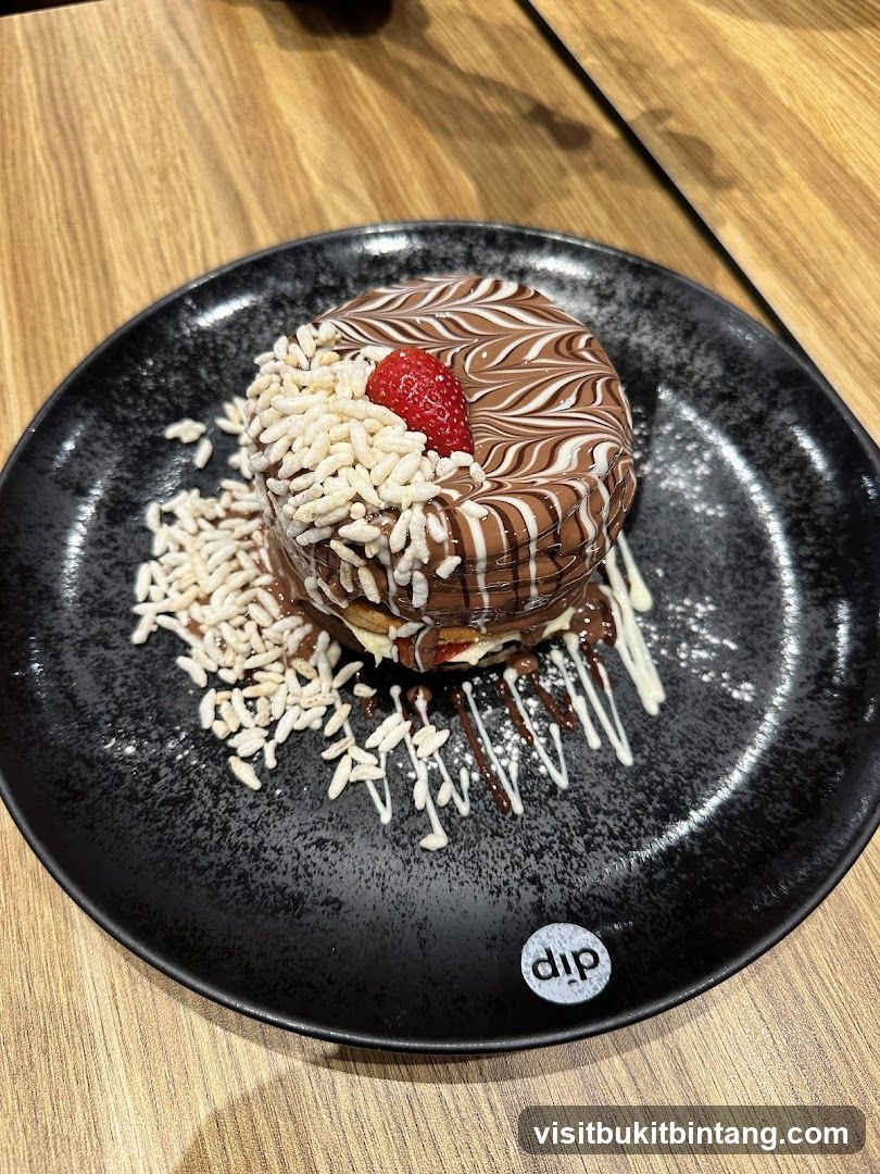 Dessert with Chocolate and Strawberry