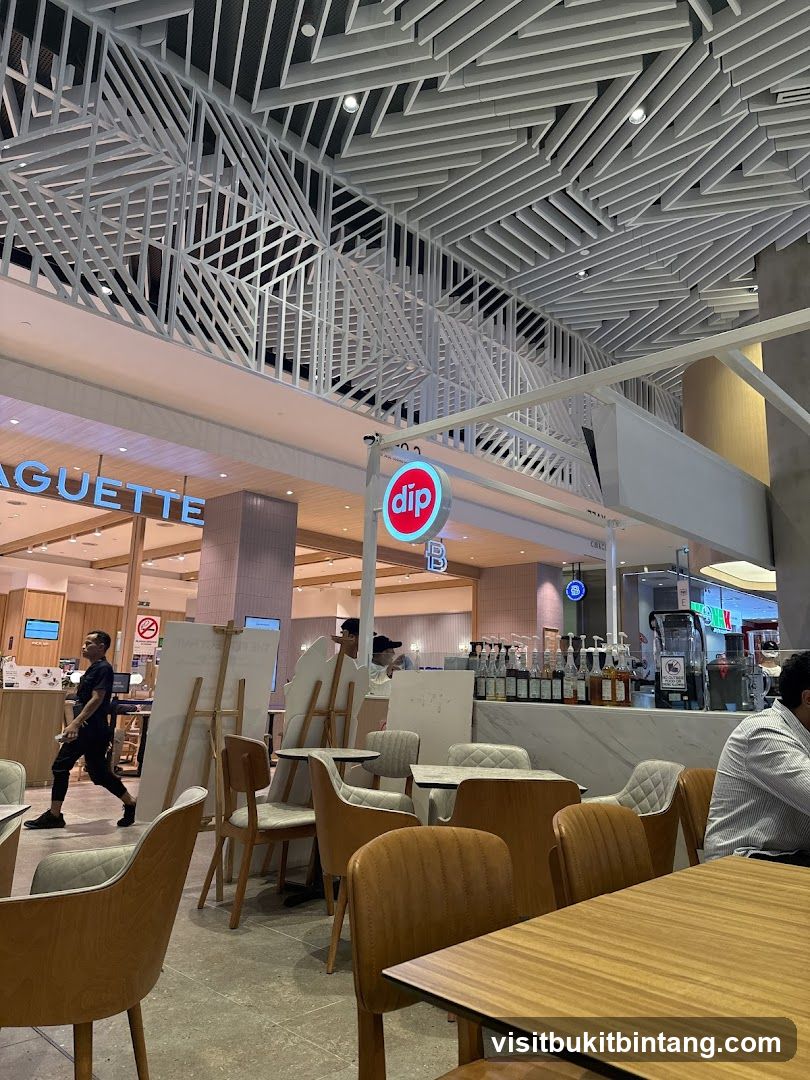 Cafe Interior with Seating and Counter