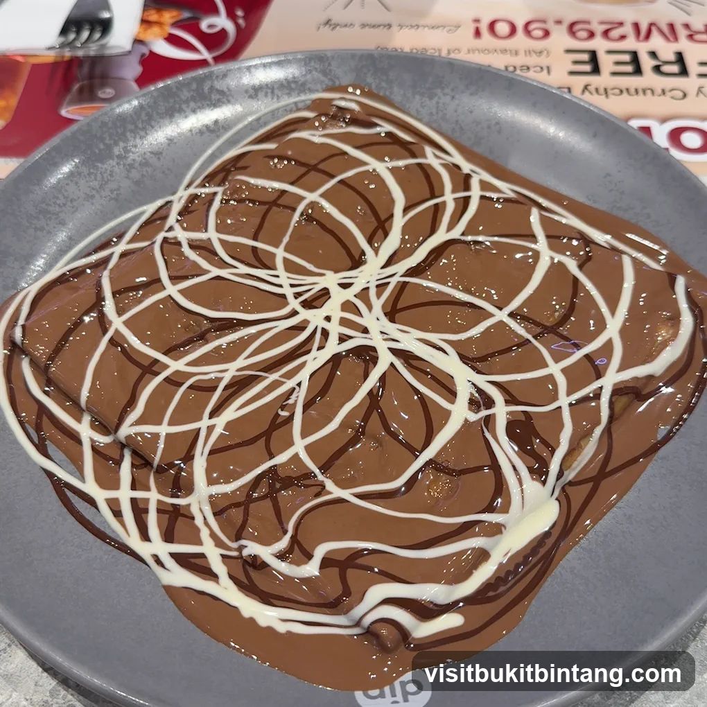 Dessert with Chocolate Drizzle