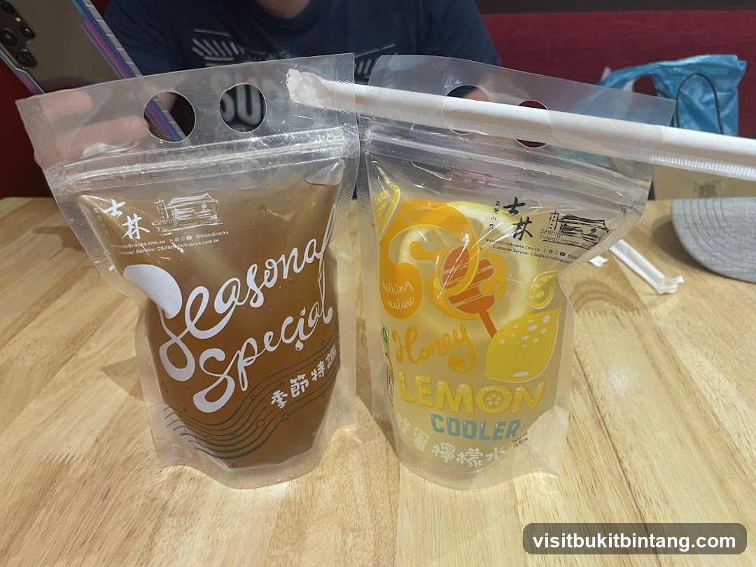 Seasonal Special and Honey Lemon Cooler Drinks
