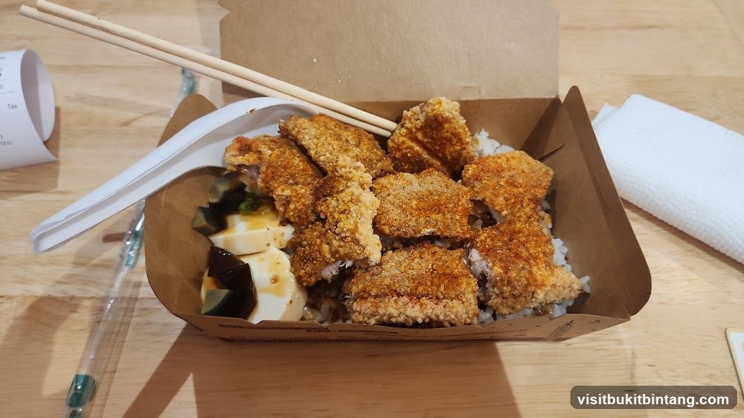 Fried Chicken and Tofu Dish