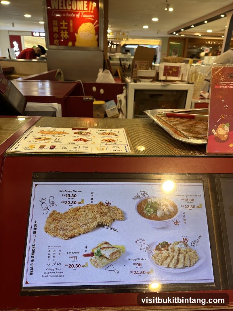 Taiwanese Food Menu