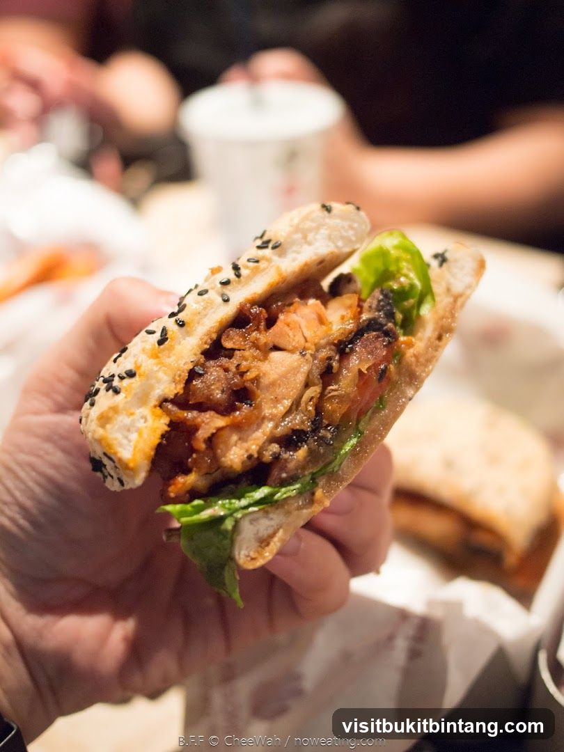 Close-up of a sandwich