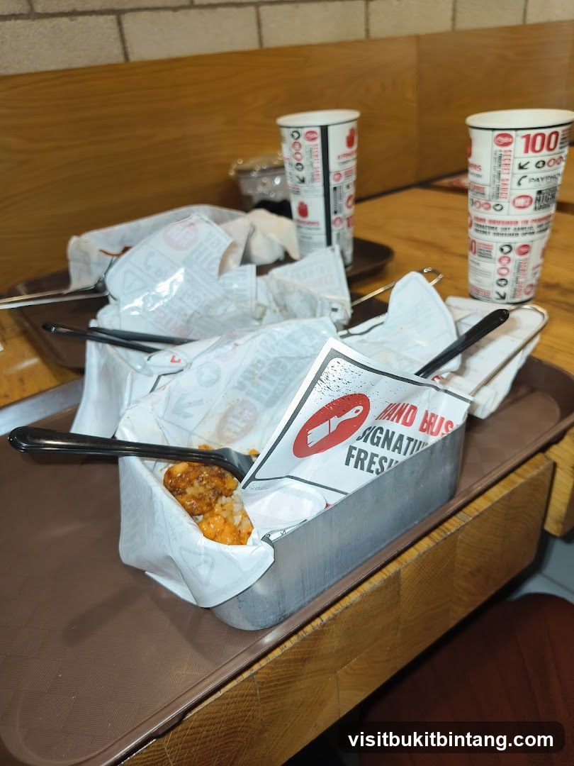 Food and Drinks on Trays