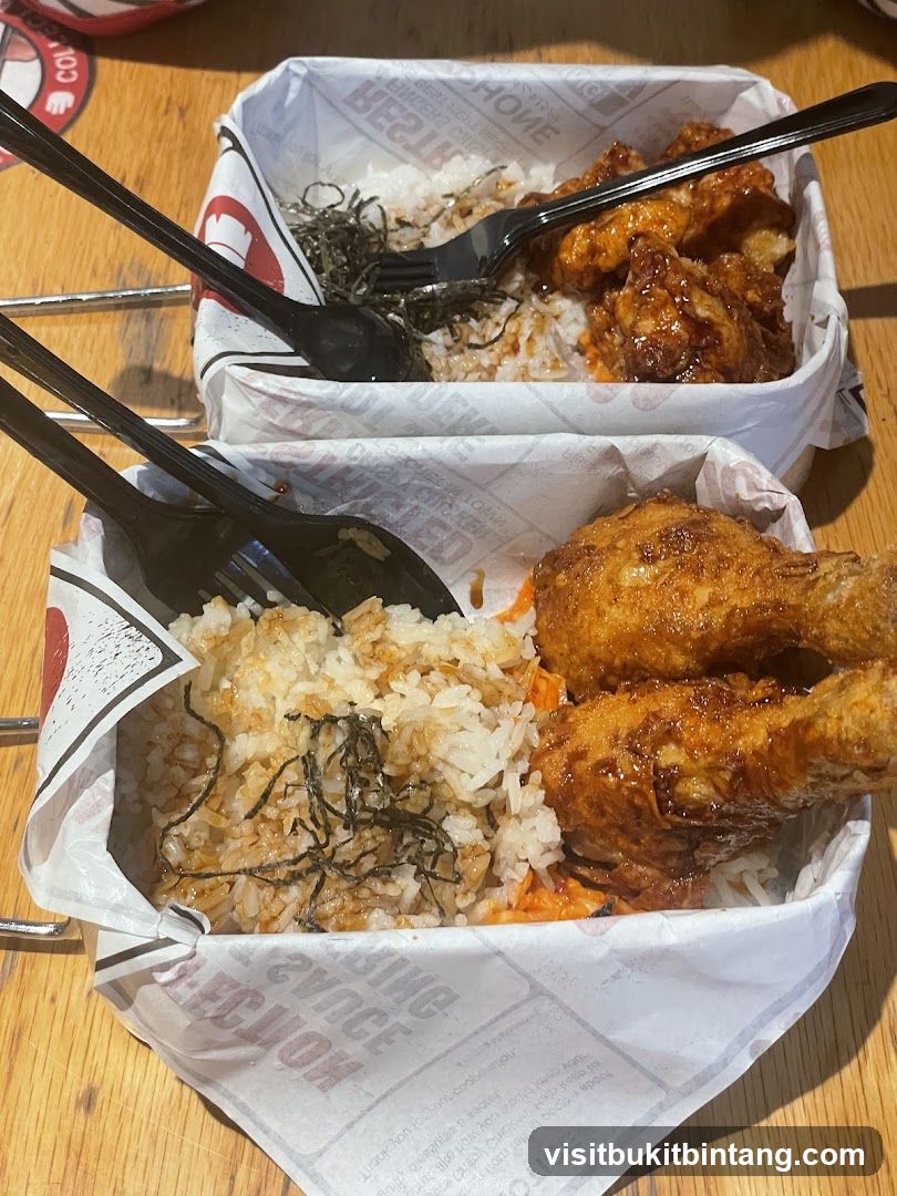 Fried Chicken and Rice