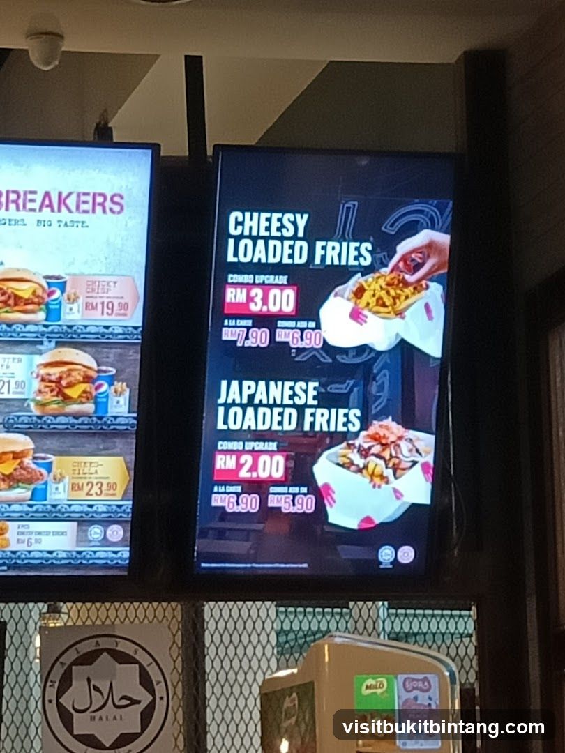 Loaded Fries Menu