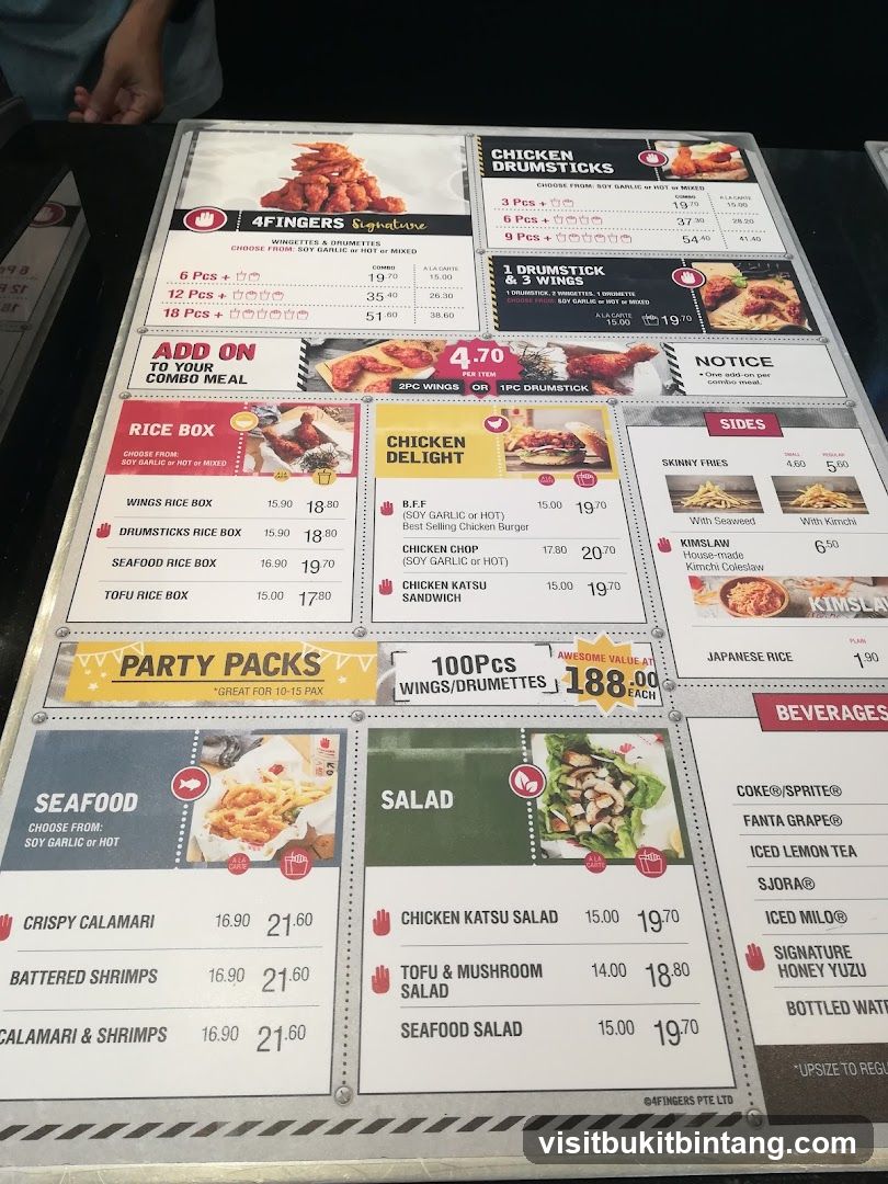 4FINGERS Menu