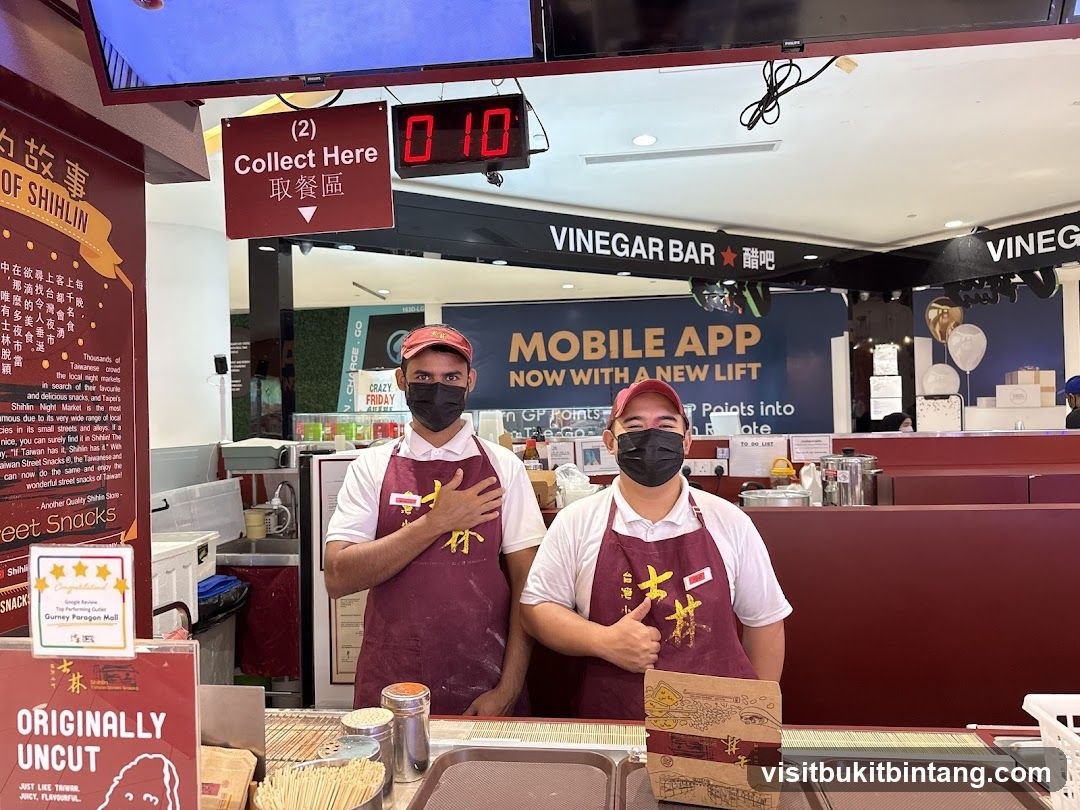 Staff at a food stall