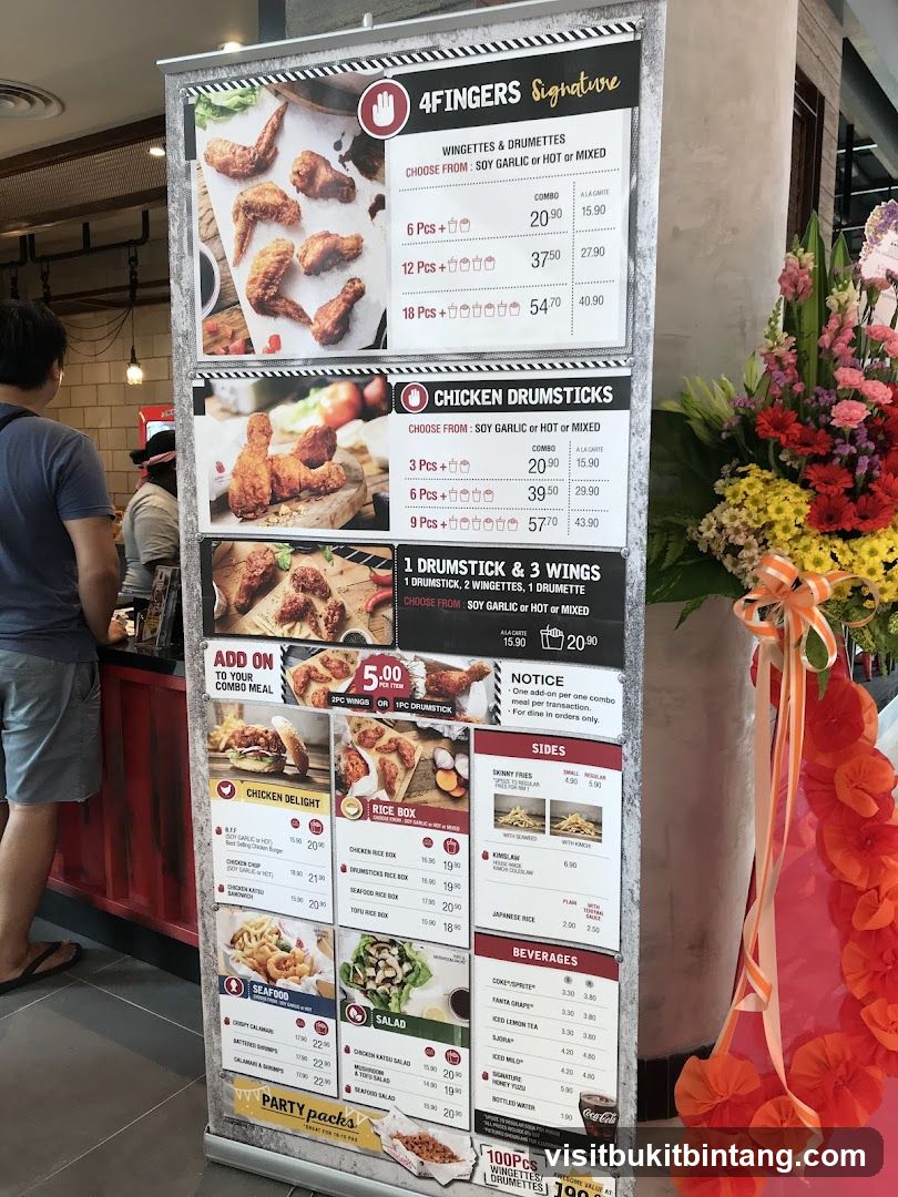 4FINGERS Signature Menu