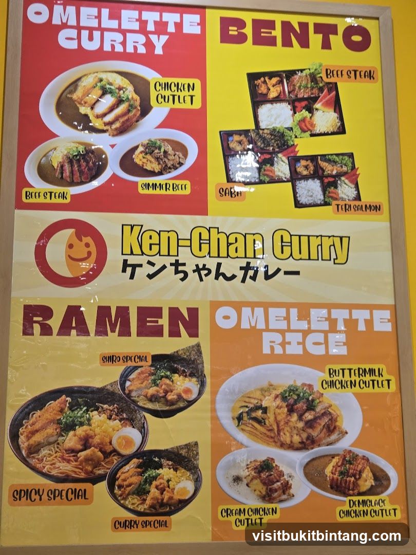 Ken-Chan Curry Menu