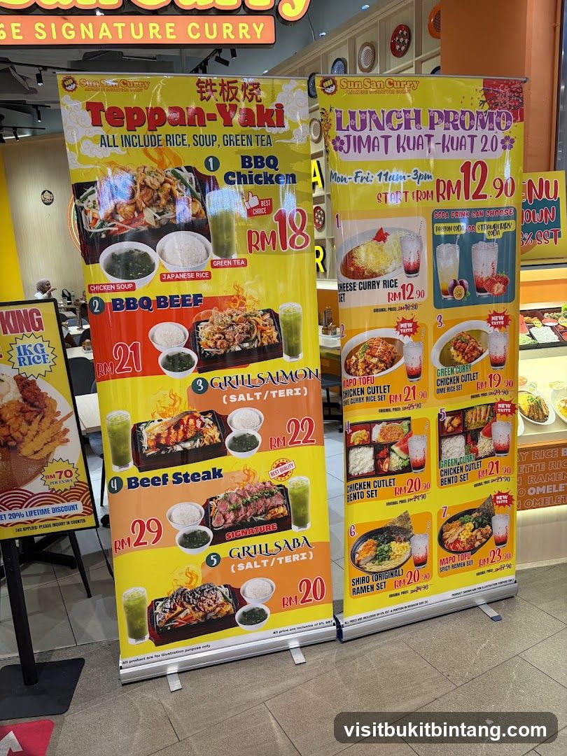 Sun San Curry Menu Banners