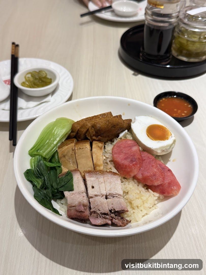 Rice dish with assorted toppings