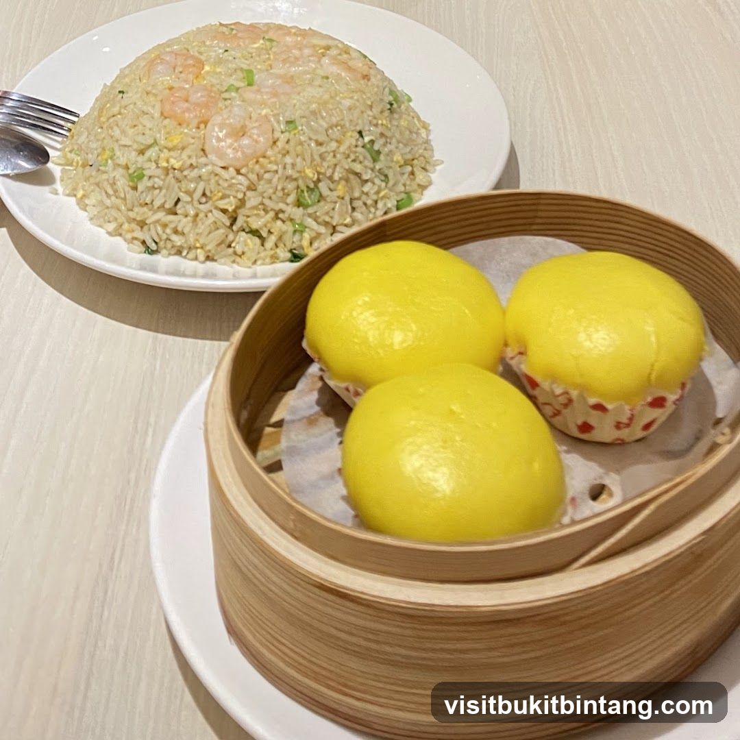 Shrimp Fried Rice and Steamed Buns