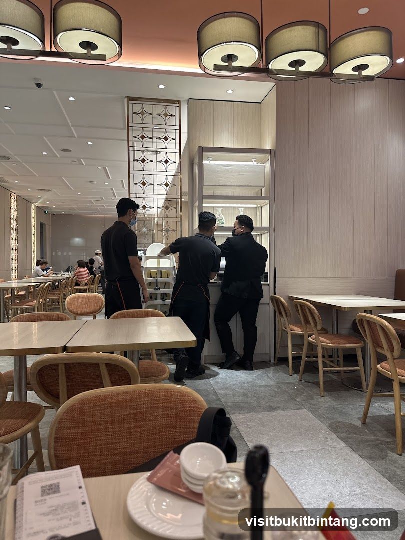 Restaurant Interior with Staff