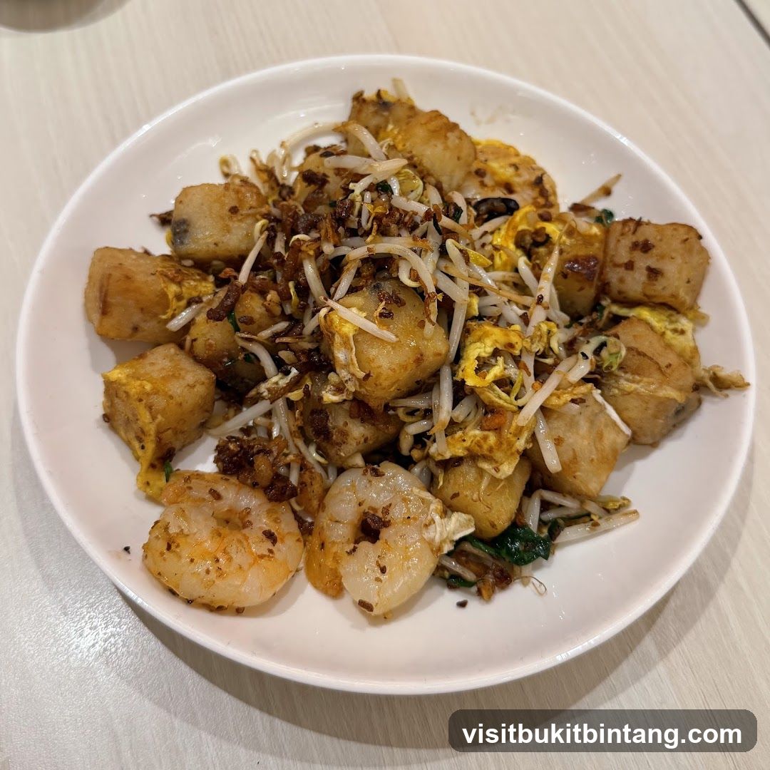 Fried Radish Cake with Shrimp