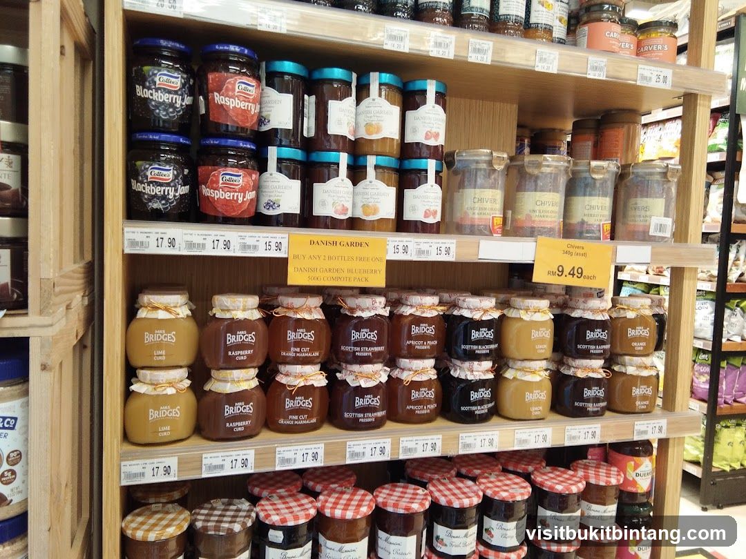 Jams and Preserves on Shelves