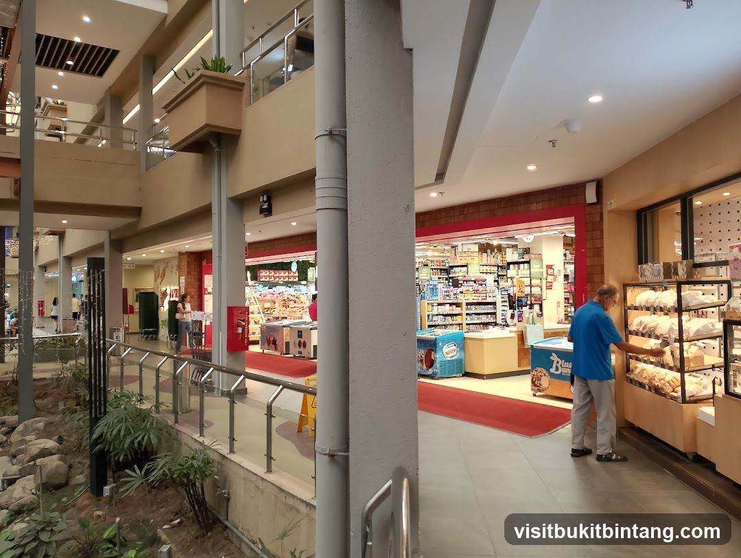 Supermarket Interior with Bakery Display