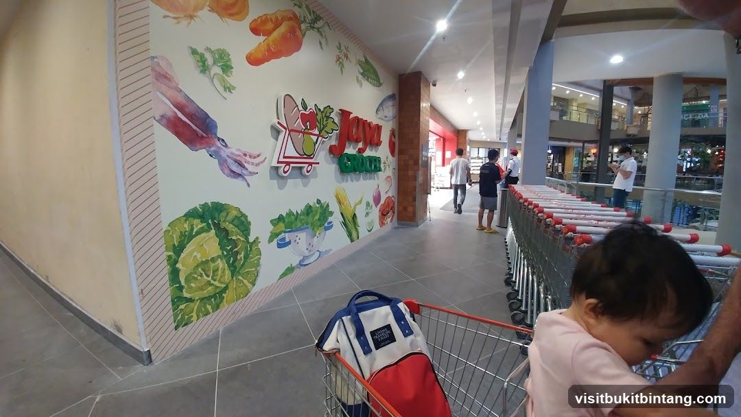 Grocery Store Entrance with Artwork