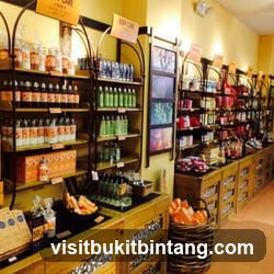 Store Interior with Shelves of Products