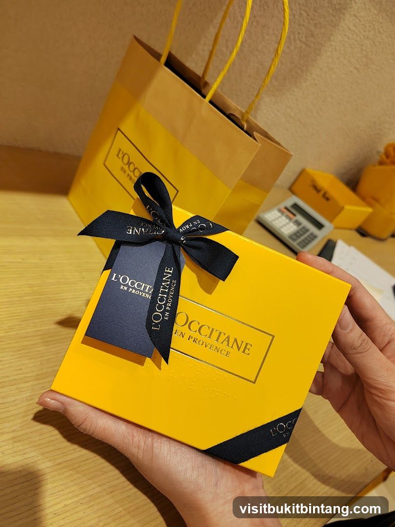 L'Occitane Gift Box and Bag