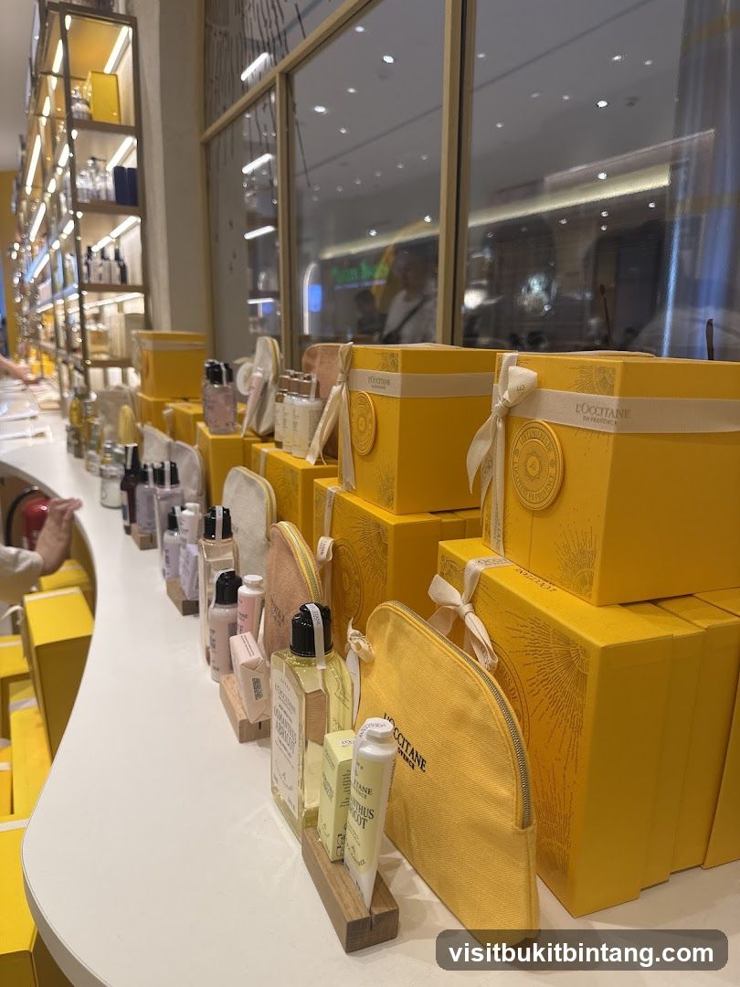 L'Occitane Products Display