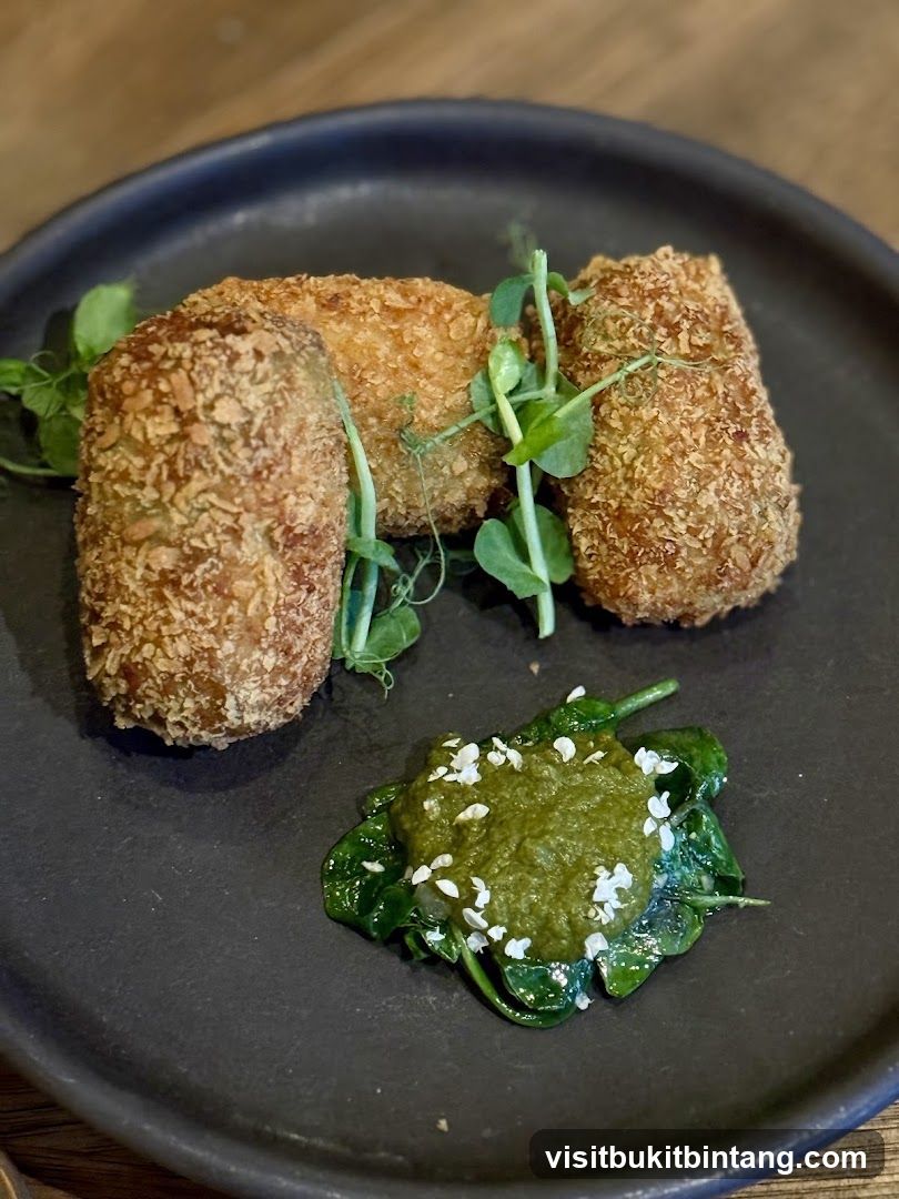 Fried Croquettes with Green Sauce