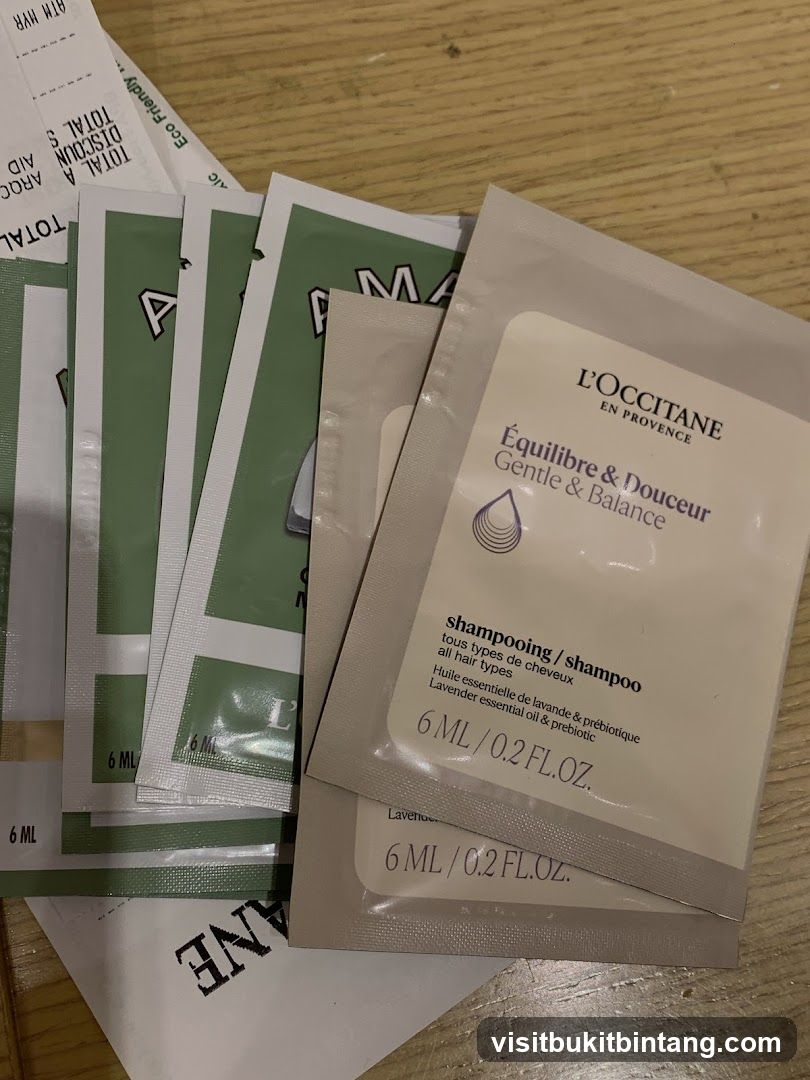 L'Occitane Shampoo Samples