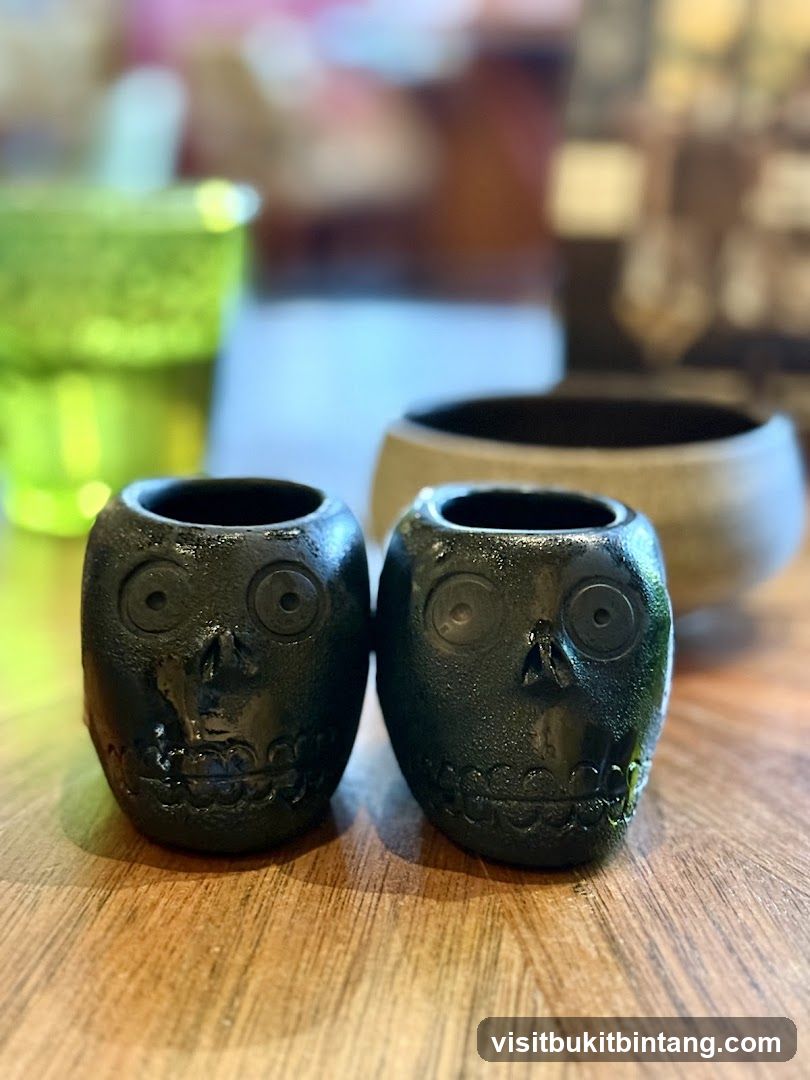 Skull-shaped candle holders