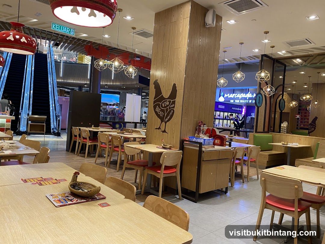 Restaurant Interior with Chicken Decor
