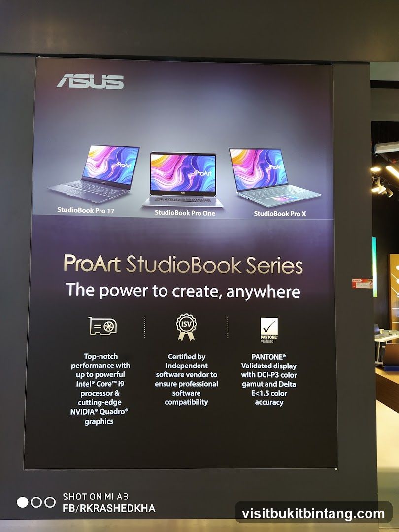 ASUS ProArt StudioBook Series Advertisement