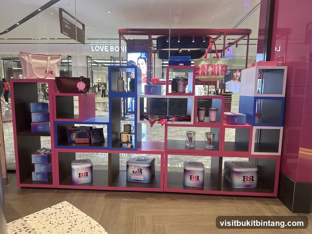 Display of branded merchandise