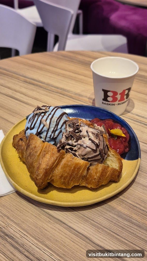 Croissant with Ice Cream